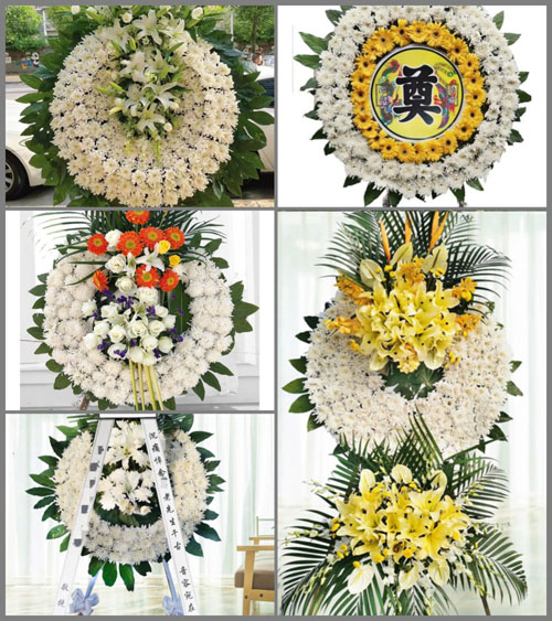 河南南阳镇平县侯集镇姜老庄村花圈速递
